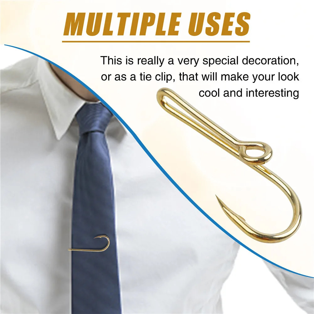 Fishing Hooks 40PCS Fish hook hat clip Custom Colored Gold/Black hat clip Fish Hooks for Cap Hook Clip fishing hook for hat Money/Tie Clasp 231204
