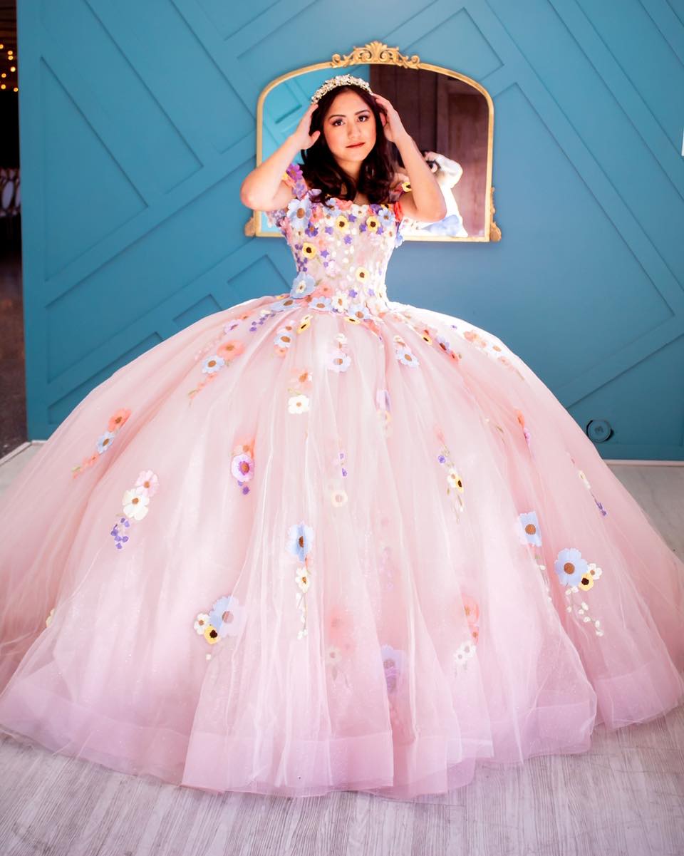 Multicolor Ral Embroidered Quinceanera Dress 3D Lace Detachable Off-Shoulder Quince Ballgown Corset Sweet 16 Birthday Party Vestidos De 15 Anos Charro