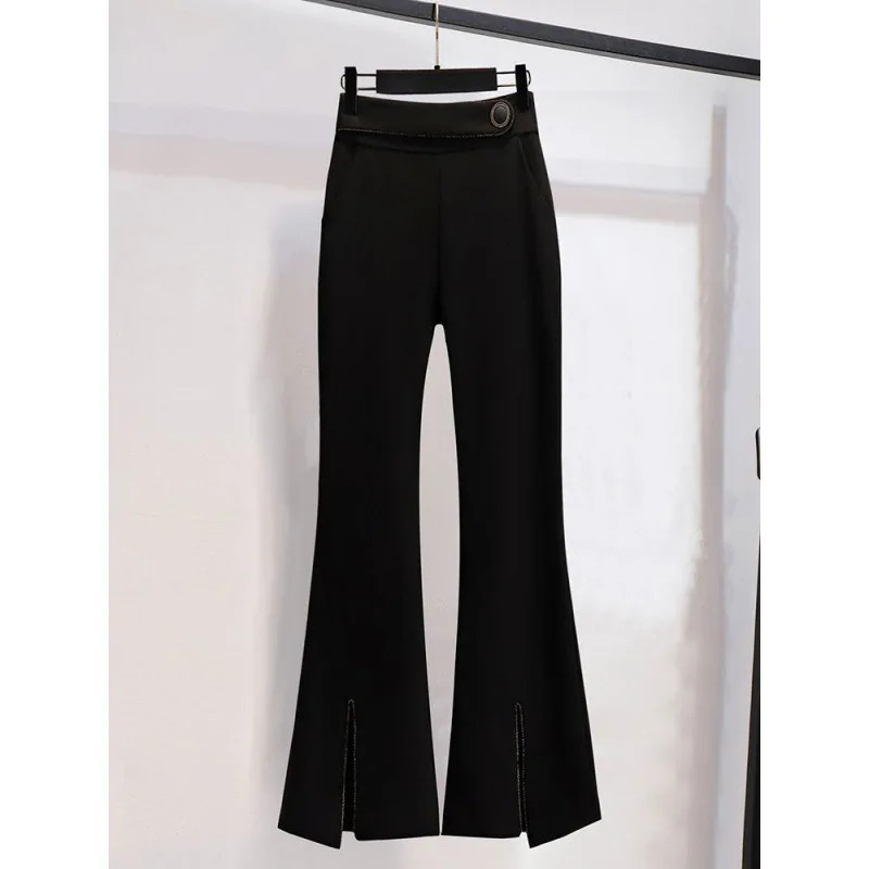 Women's Two Piece Pant's Autumn Winter Casual Blazers Jacket Matching Set Korean Elegant Midi Suit Coat Pants Female Clothing Suits 231206