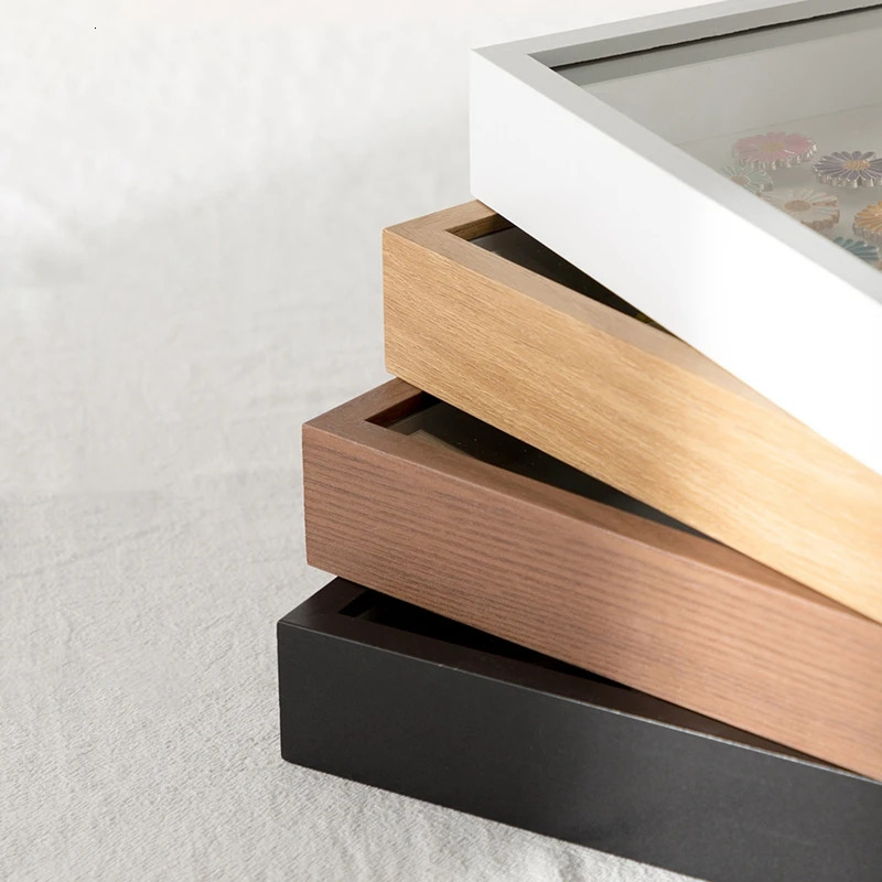 Frames Glass Specimen Po Frame Creative Dried Flower Picture Display Board Bedroom Living Room Decor Simple Desktop Ornament 231207