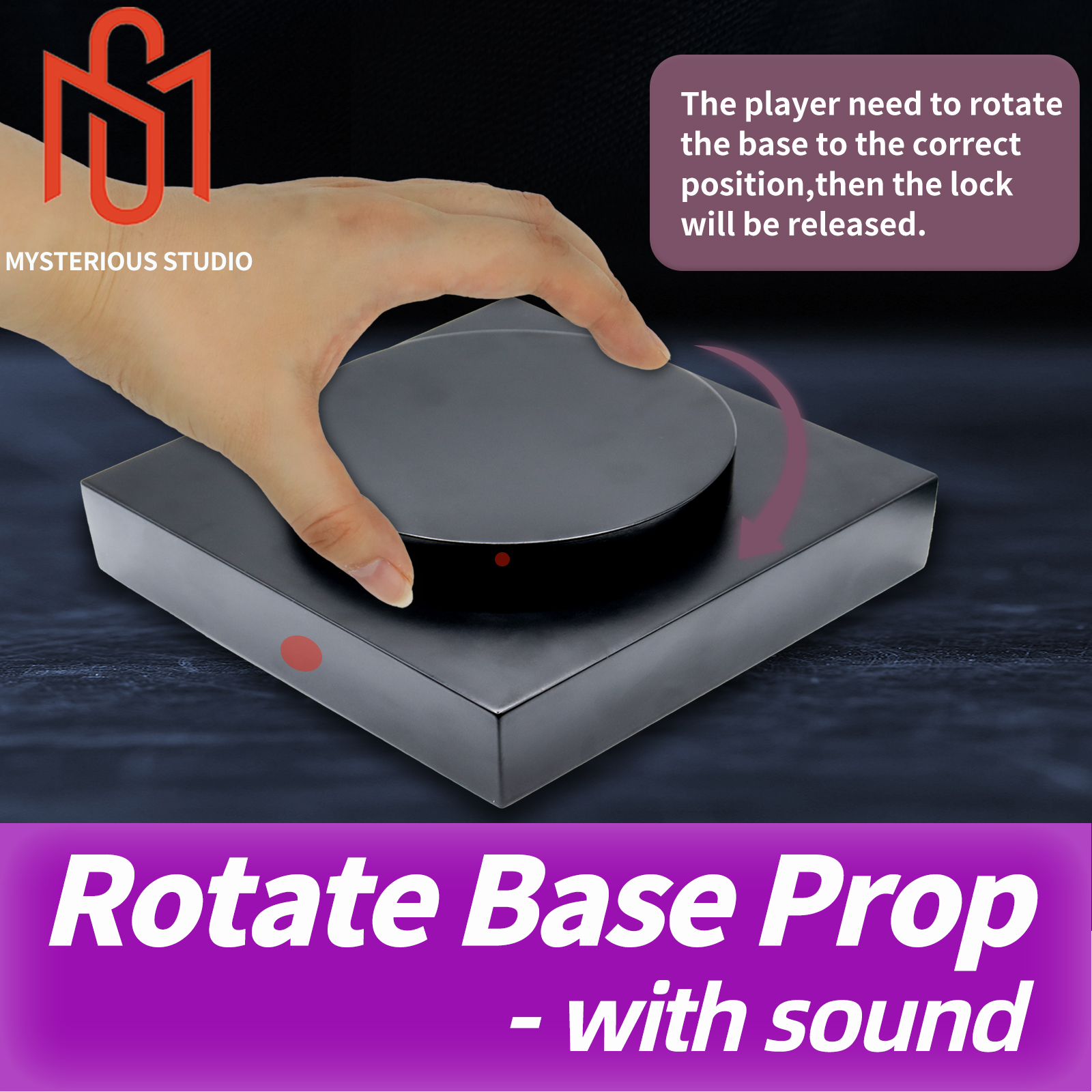 Secret room escape game mechanism props Electronic puzzle mysterious studio rotate base rotatecorrect position