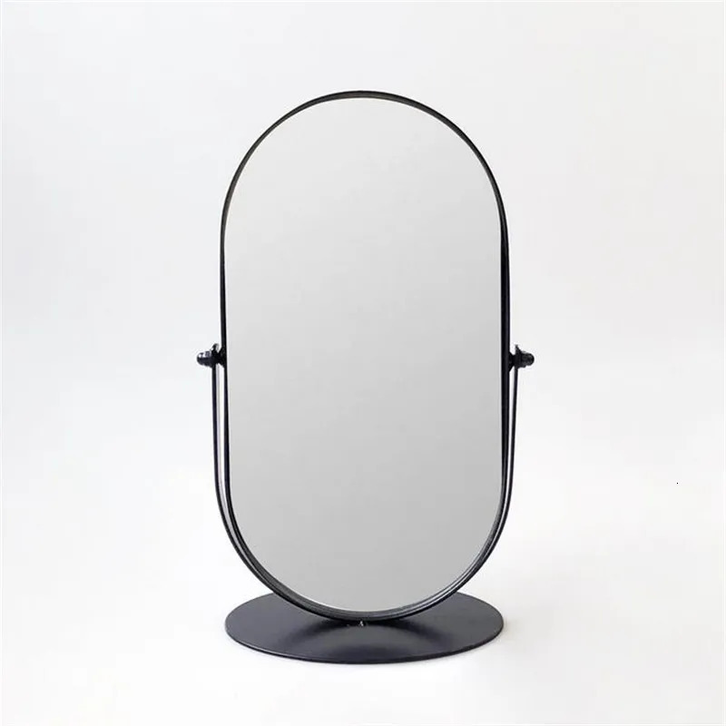 Compact Mirrors Arrival Nordic Style Makeup Mirror Metal Mirror Bathroom Vanity Cosmetic Mirror Table Top Mirrors For Bathroom 20# 231202