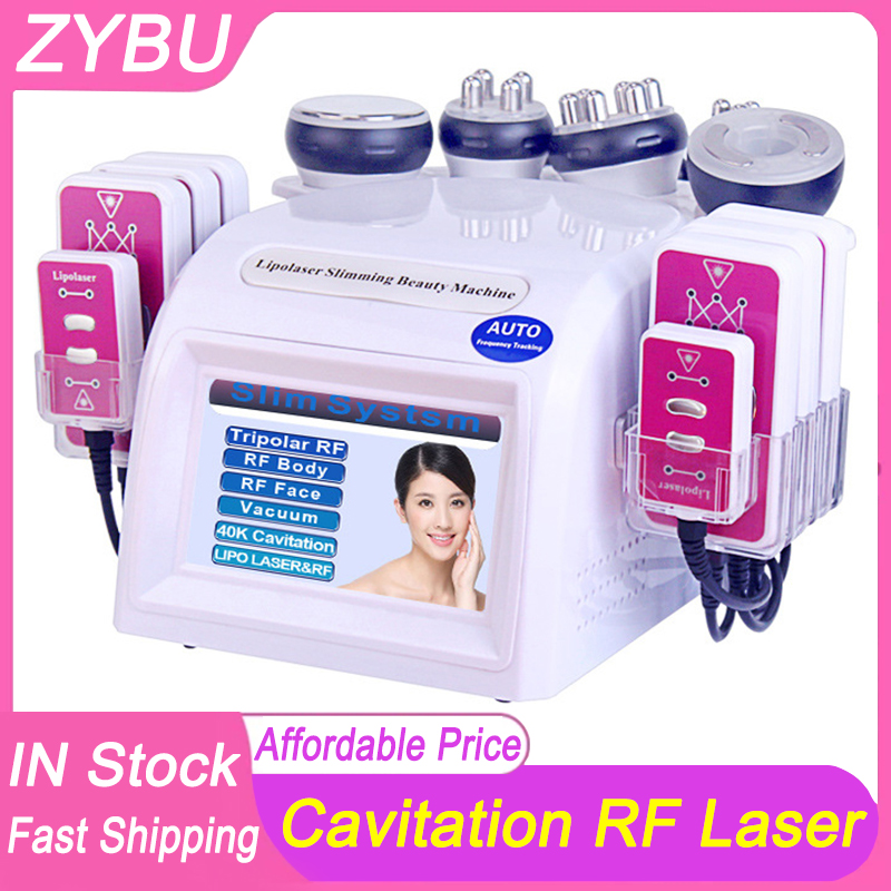 Lipo Laser 40K Ultrasonic RF Vacuum Cavitation Slimming Lipolaser Weight Reduce Fat Loss Professional 6 In 1 Body Shaping Sculpting Machine Cavi Syste