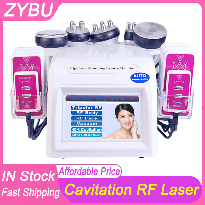 New Arrival 6in1 Cavitation RF Vacuum Lipolaser Slimming Machine 40K Ultrasonic Radio Frequency Skin Tightening Face Lifting Body Shaping Sculpting An
