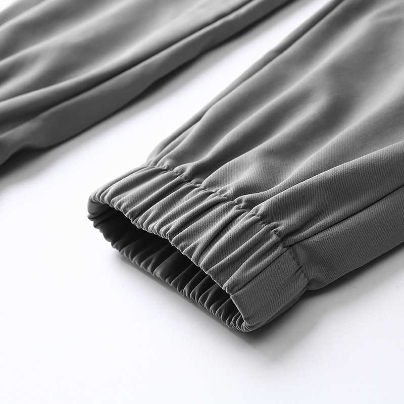 Fleece-lined winter casual men's ankle pants Q231207