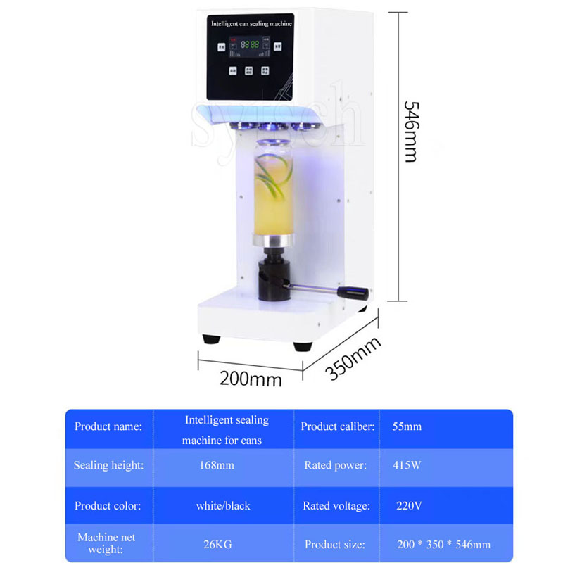 Commercial Automatic Can Sealing Machine Milk Tea Shop Beer Beverage