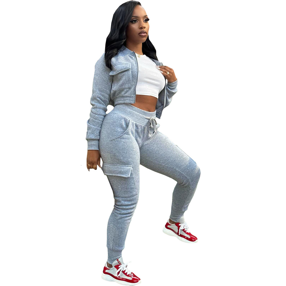 Tracksuit Women Winter Two Piece Set Sportswear Sexy Outfit Home Clothes Female Loungewear Warm Suit Casual 25404P 210712 - view 7