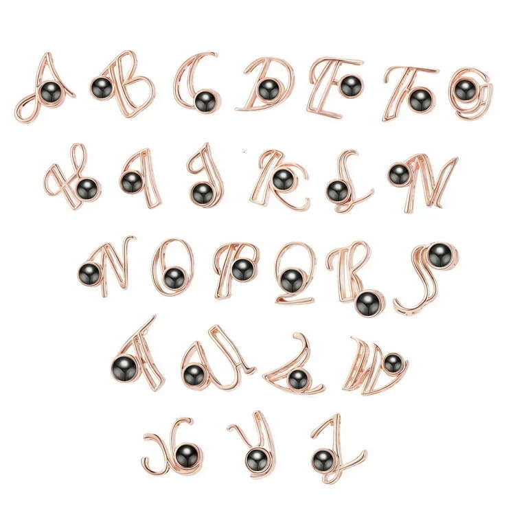 Key Rings AZ Letter Po Keychain Cherished Custom Projection Chain Personalized Picture Ring Colorful Image Memory of love 231206