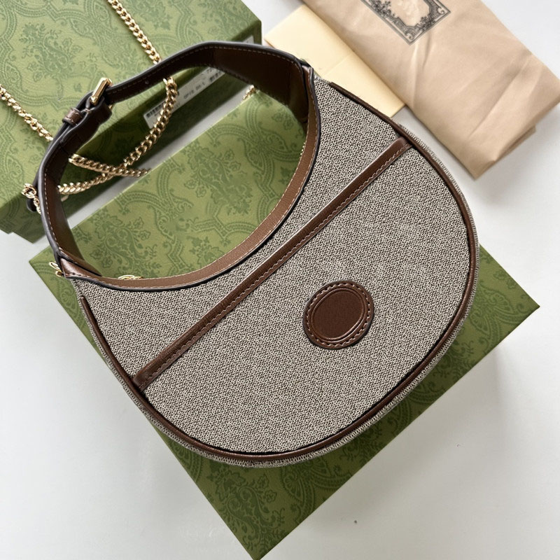 Women Designer Shoulder Bag Fashion Bags Half Moon Mini Handbag