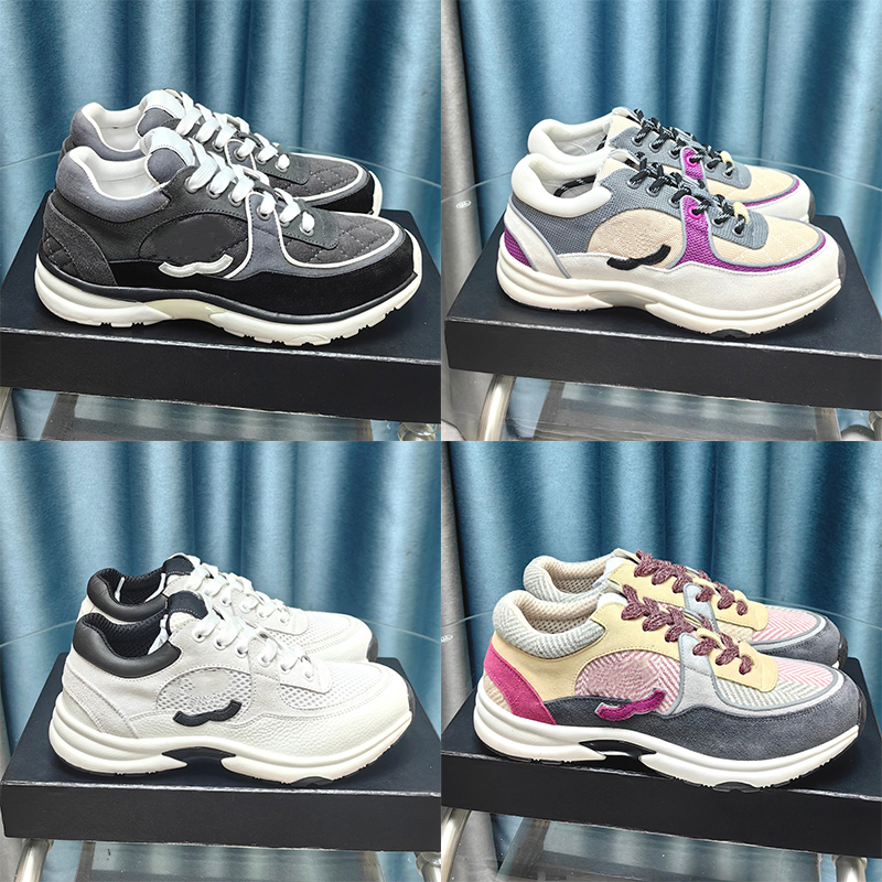 Designer Shoes Calfskin Sneakers Classic Women Sneaker City Nylon Running Reflective Lace-up Sport Casual Trainers Black Pink