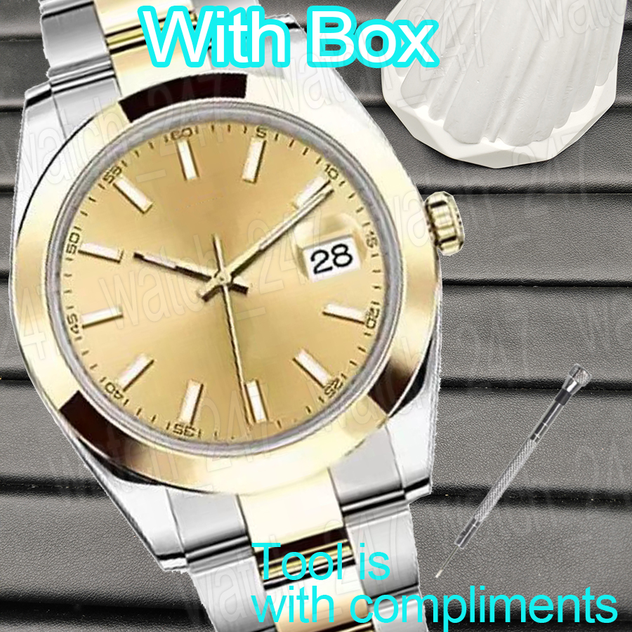 Luxury Fashion watch for man automatic watch designer gold Mechanical 2813 Movement 36mm 41mm Full Stainless steel mens watches Luminous Waterproof gift for men