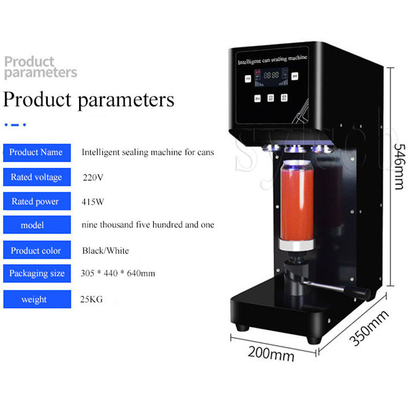 Commercial Automatic Can Sealing Machine Milk Tea Shop Beer Beverage