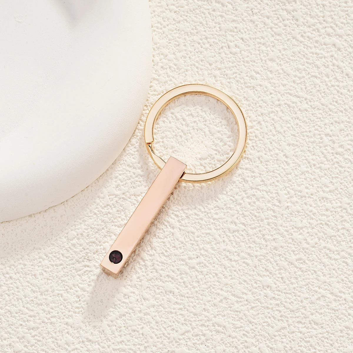 Key Rings Personalized Po Projection Chain Custom Picture Keyring for Women Men Long keychain Memory Birthday Christmas Gift 231206