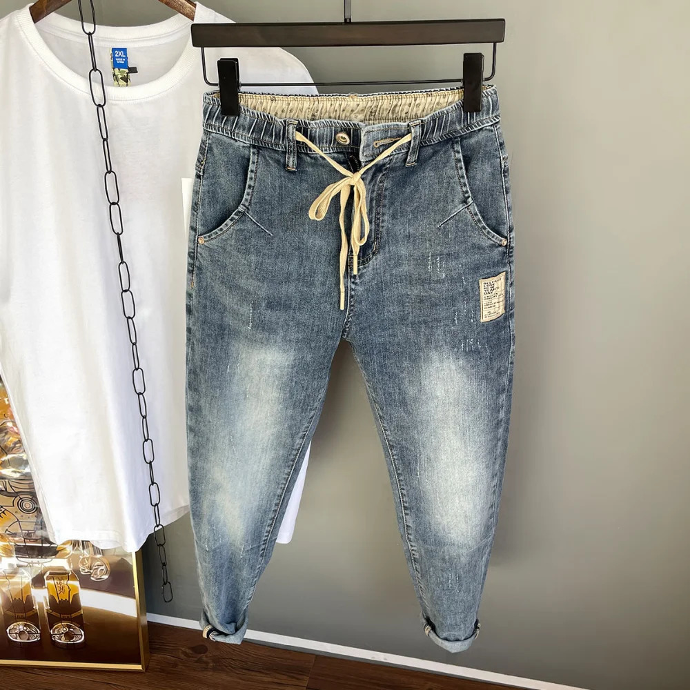 Men's Jeans Men's Jeans Men's Slim Small Feet Long Pants Versatile Stretch Men's Casual Wear pantalones hombre men clothing cargo 
