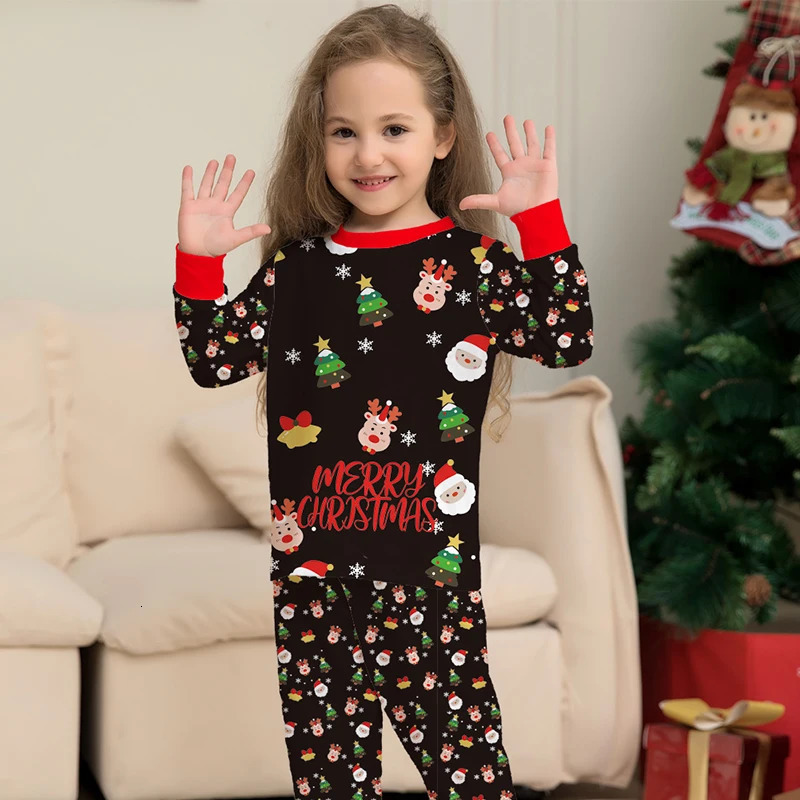 Family Matching Outfits Christmas Pajamas Clothes Set Father Mother And Daughter Son Kids Xmas Outfit Baby Girl Rompers Pyjamas 231207