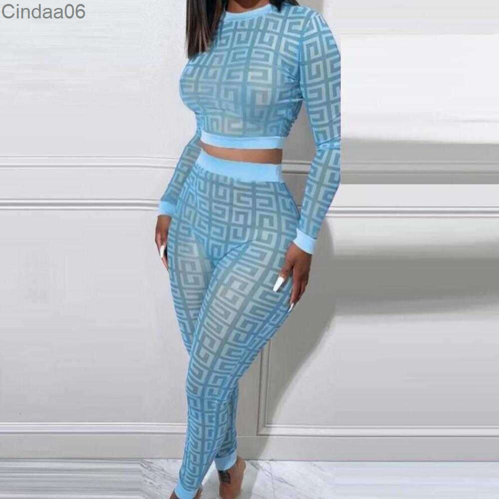 Designer Womens Tracksuit Two Peice Set Fall Spring 2 Pieces Letter Pattern Matching Sets Sexy Party Birthday Outfits Festival Holiday Clothes