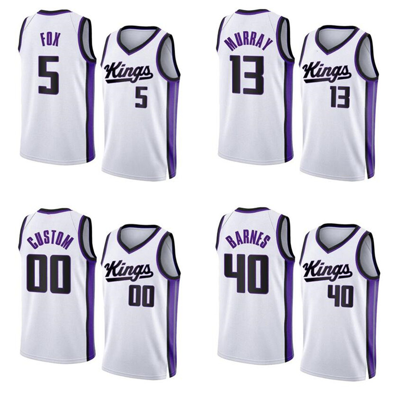 Domantas Sabonis Basketball jersey 5 Fox Keegan Murray Harrison Barnes Sacramento''Kings''2023-24 white Men Youth Women S-XXL Sports city jersey