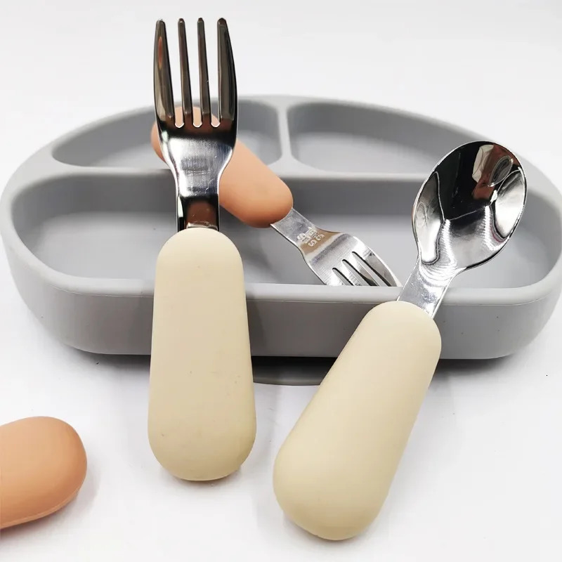 Bottle Warmers Sterilizers Baby Gadgets Tableware Set Children Utensil Stainless Steel Toddler Dinnerware Cutlery Cartoon Infant Food Feeding Spoon Fo