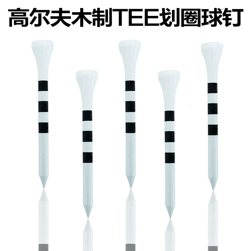 Golf Tees 100pcs Professional Bamboo Golf Tees 5x Strong Than Wooden Tee Red White Practice Game Ball Tee for Irons Drivers Hybrids 231204