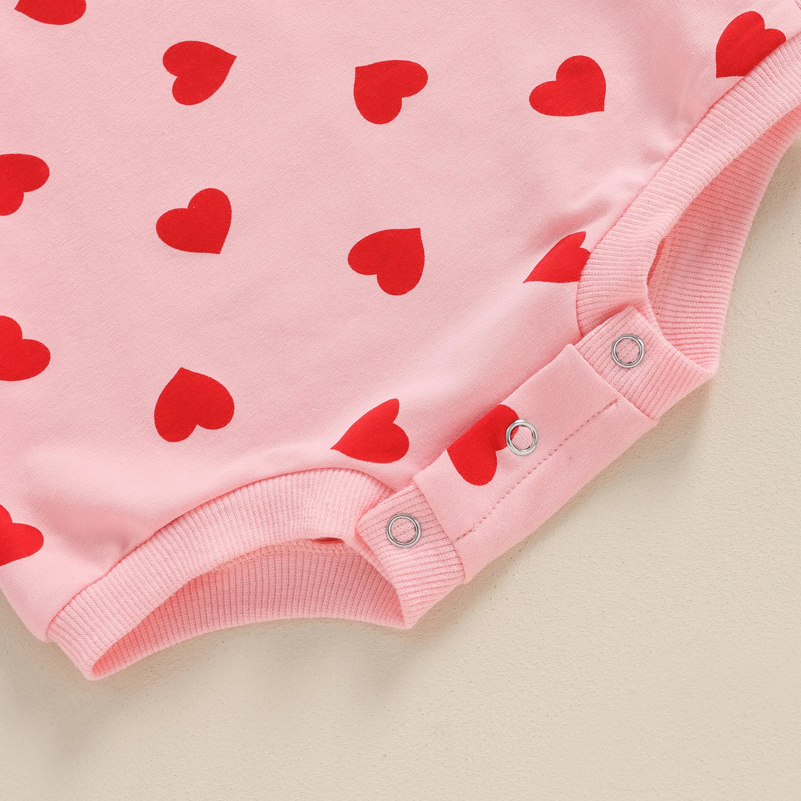 Rompers Valentine s Day Baby Clothes Kids Girls Bodysuit Outfits Cute Heart Print Ruffle Long Sleeve Romper with Headband Infant 231207