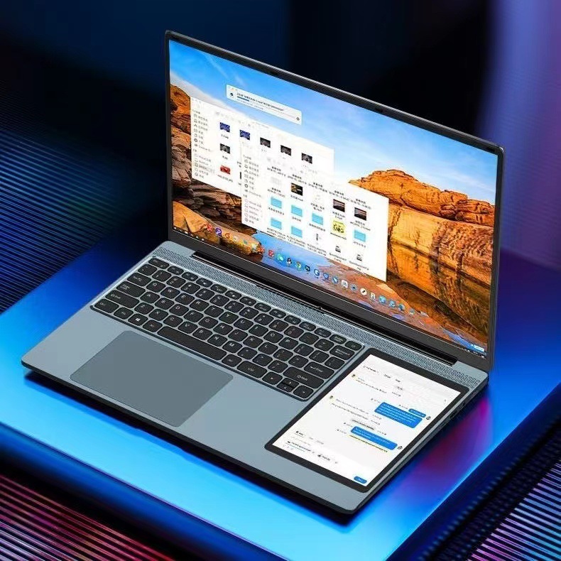 small 7inch dualscreen laptop ultrathin business office online class bingewatching essential artifact lightweight hd highend