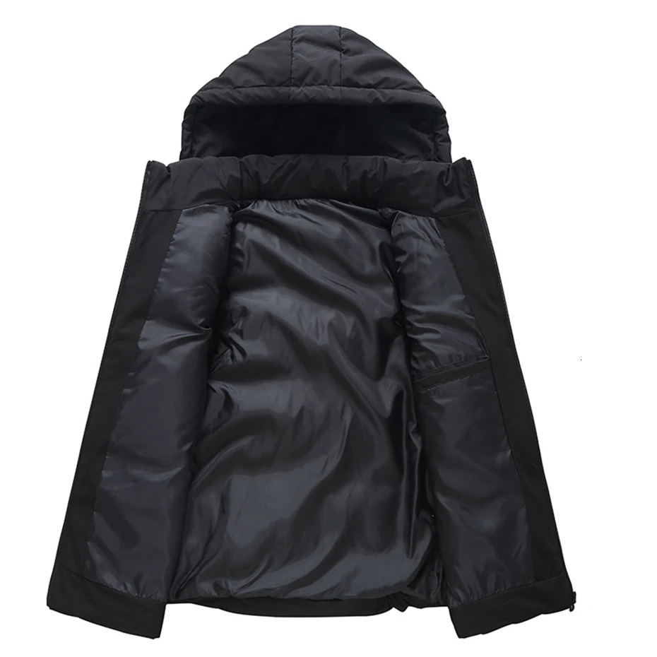 Men s Vests Winter Men Thick Warm Vest Plus Size 10XL Fashion Casual Solid Color Hooded Sleeveless Jacket Big 231208