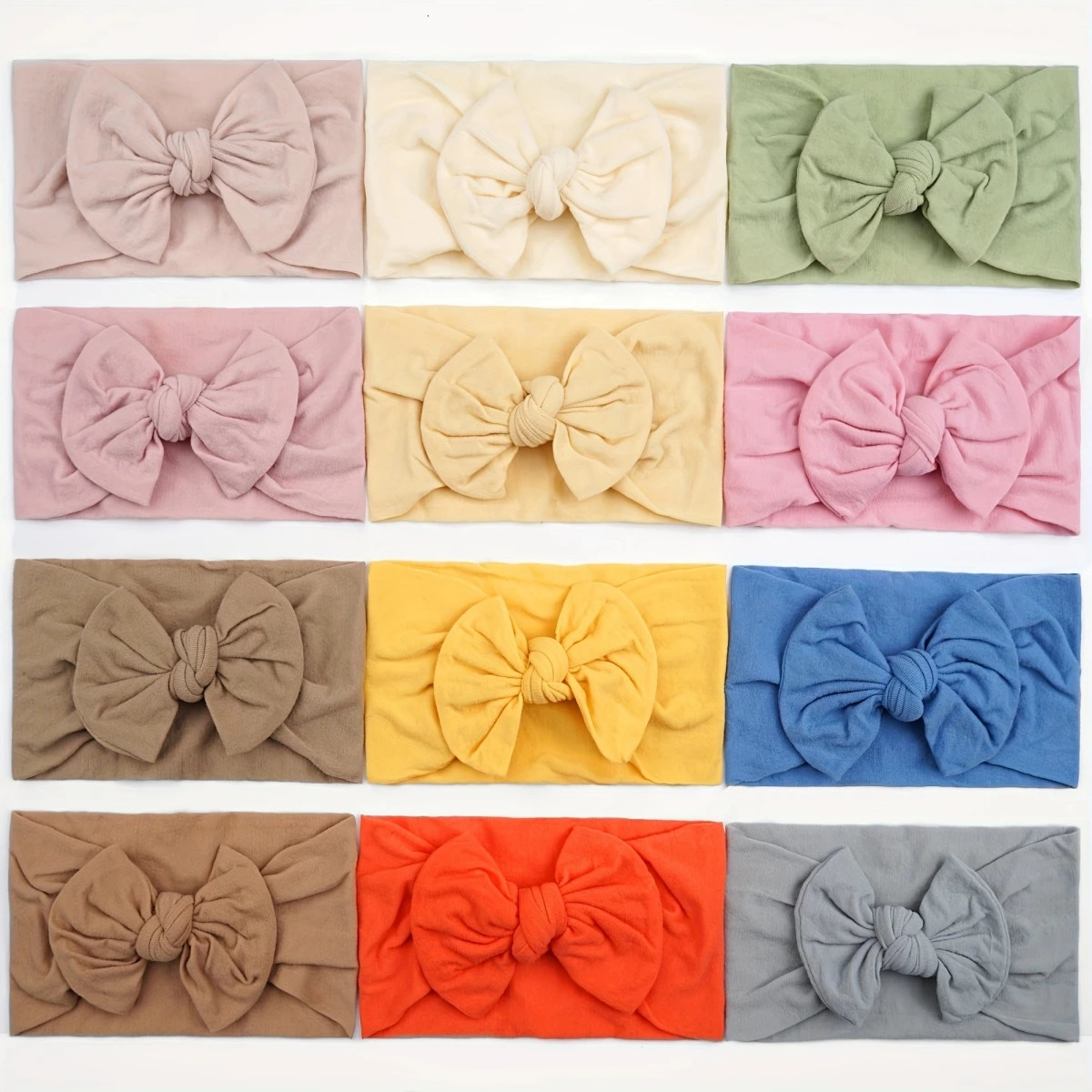 Headbands 12 Colors Super Stretchy Soft Knot Baby Girl with Hair Bows Head Wrap For born Girls Infant Toddlers Kids 231207