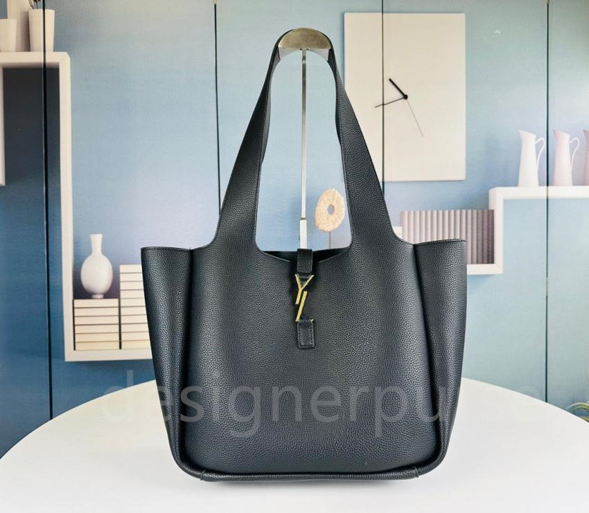 New Designer Tote Bag Luxury Real leather Daily commute large capacity handbag for womens Black BEA soft deerskin shoulder bag Fashion simple shopping bag