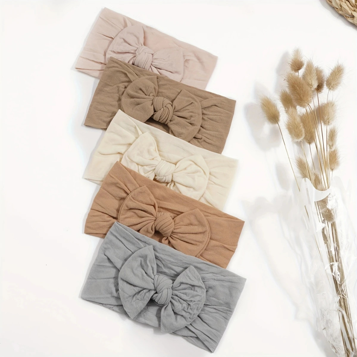 Headbands 12 Colors Super Stretchy Soft Knot Baby Girl with Hair Bows Head Wrap For born Girls Infant Toddlers Kids 231207