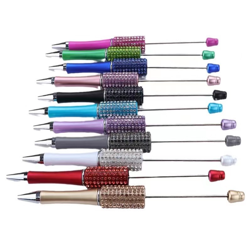 Diamond Add Bead DIY Pen Ballpoint Pens Beads Pens Customizable Lamp Work Craft Writing Tool