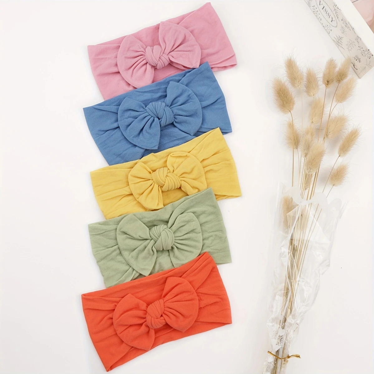 Headbands 12 Colors Super Stretchy Soft Knot Baby Girl with Hair Bows Head Wrap For born Girls Infant Toddlers Kids 231207