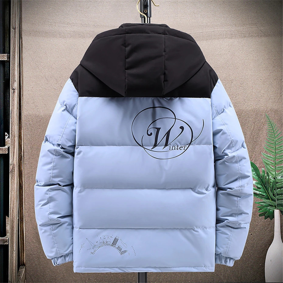 Men s Down Parkas Plus Size 10XL 12XL Jacket Men Winter Puffer Patchwork Fashion Casual Thick Jackets Coats Male Big 231208