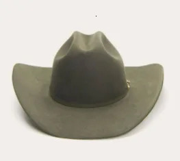 Beanie Skull Caps fashion selling western curved brim cowboy hat pure color wool felt 231208