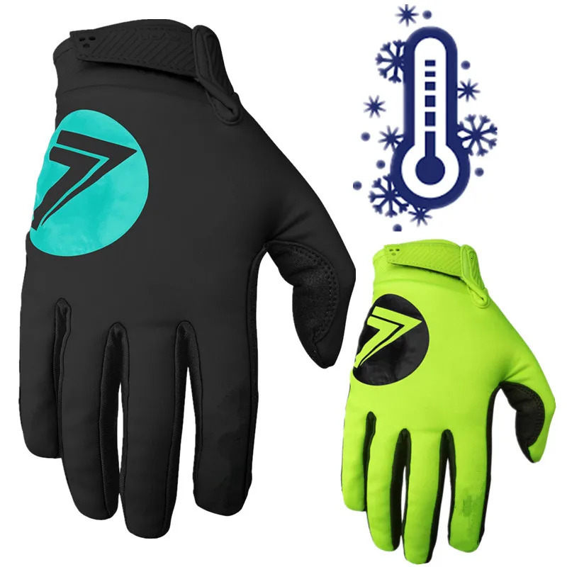 Five Fingers Gloves Cold Weather Warm motorcycle Gloves Winter Motocross Gloves off road atv moto racing glove 231207