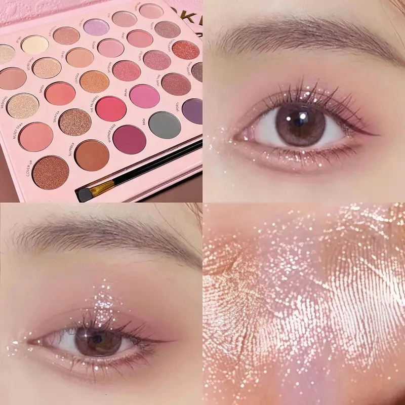Eye Shadow 23/30 Colors Eyeshadow Palette Glitter Shimmer Eye Shadow Powder Matte Glitter Eyeshadow Palette Highlight Blush Cosmetic Makeup 231202