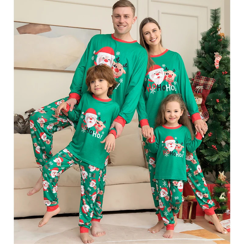 Family Matching Outfits Christmas Pajamas Set Xmas Outfit Adult Kids Women Pyjamas Clothes Mother And Daughter Father Son Sleepwear 231207