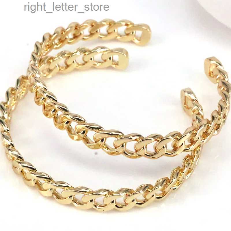 Chain 5Pcs Trendy elegant Women Girls Wedding Party Cuff Bangles Gold Plating Zircon Charm Bangle Women jewelry YQ231208