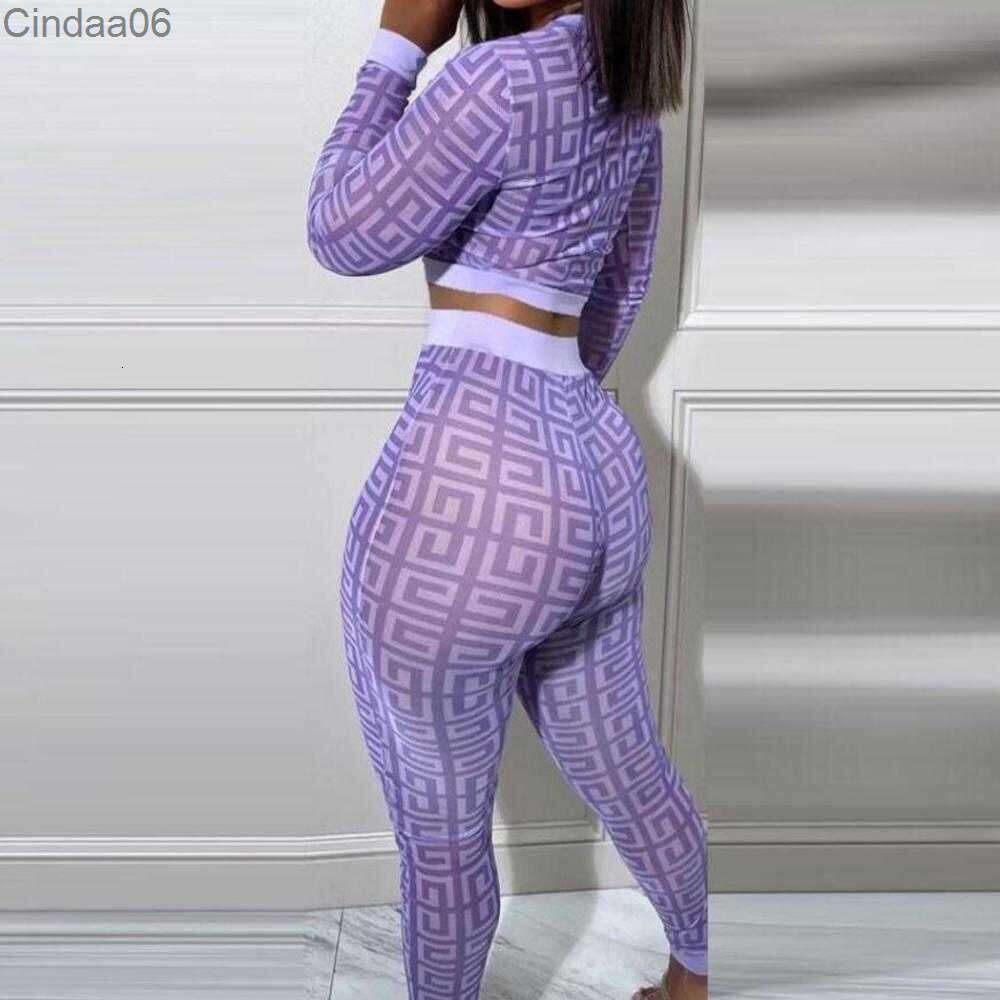 Designer Womens Tracksuit Two Peice Set Fall Spring 2 Pieces Letter Pattern Matching Sets Sexy Party Birthday Outfits Festival Holiday Clothes
