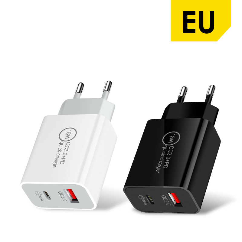 EU US AC Home travel 2.4A Type c Wall Charger USB C PD Power adapter Chargers 20W 18W 12W For Iphone 11 12 13 14 15 Pro max Samsung Xiaomi Huawei Andr