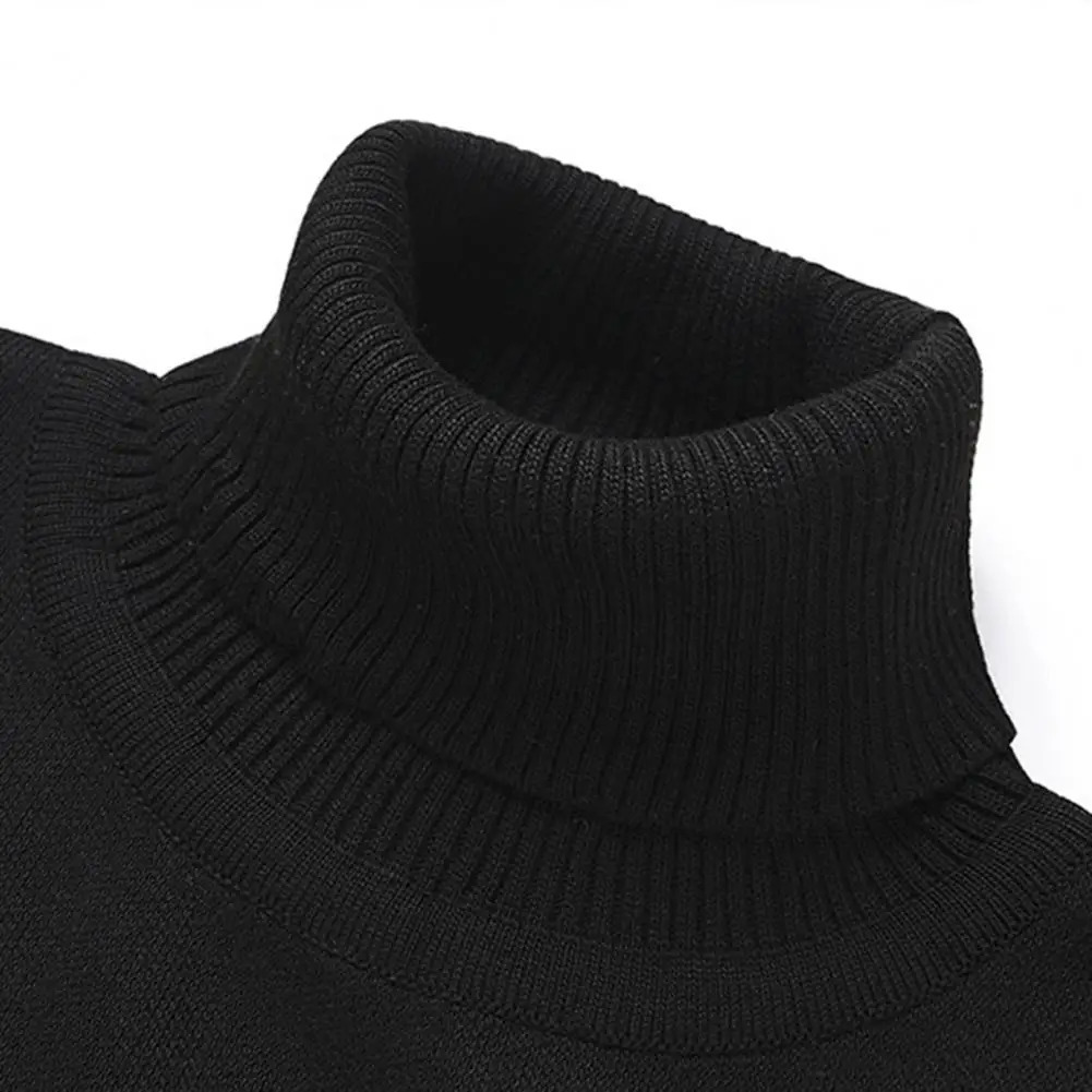 Men s Sweaters Male Men s Sweater Turtleneck Long Sleeve Fleece Lining Men Autumn Winter Solid Color Thickened Warm Jumper 231208