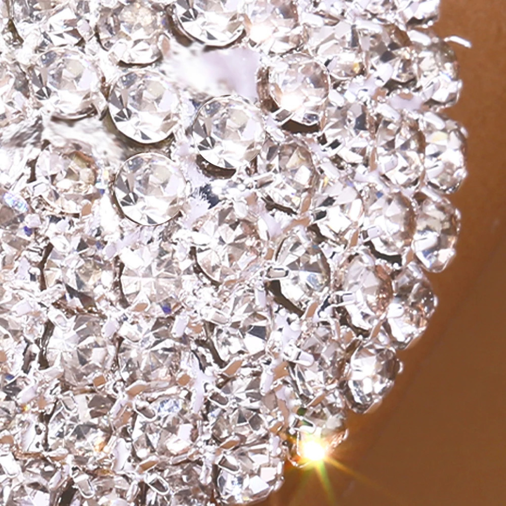 Charm Stonefans Bling Round Earrings Stud Fashion Silver Color Crystal Statement for Women Jewelry Wedding Party 231208