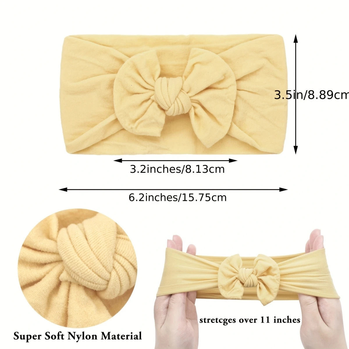 Headbands 12 Colors Super Stretchy Soft Knot Baby Girl with Hair Bows Head Wrap For born Girls Infant Toddlers Kids 231207