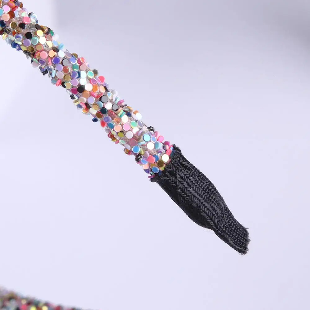 Headbands 50pclot Hair Accessories y Glitter Hairband For Girl Women Girls Headband Candy Color Hairbands 231207