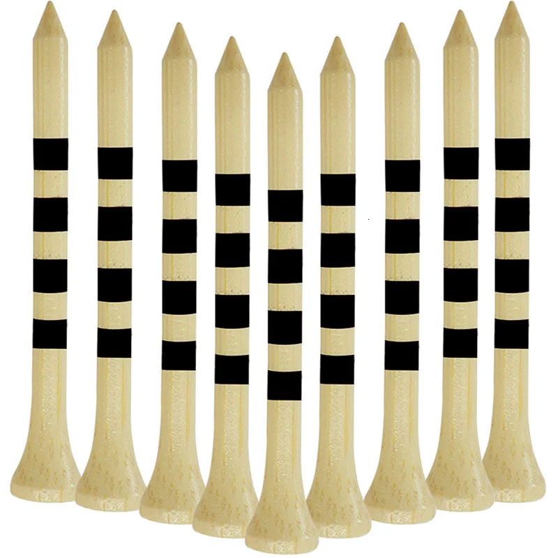 Golf Tees 100pcs Professional Bamboo Golf Tees 5x Strong Than Wooden Tee Red White Practice Game Ball Tee for Irons Drivers Hybrids 231204