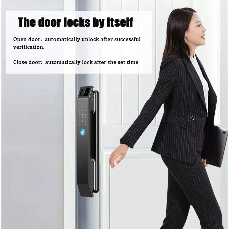Smart Lock 3D Face Recognition Unlock Digital Door Lock With Camera FIngerprint Password Unlock Keyless Electronic Door Lock 231207