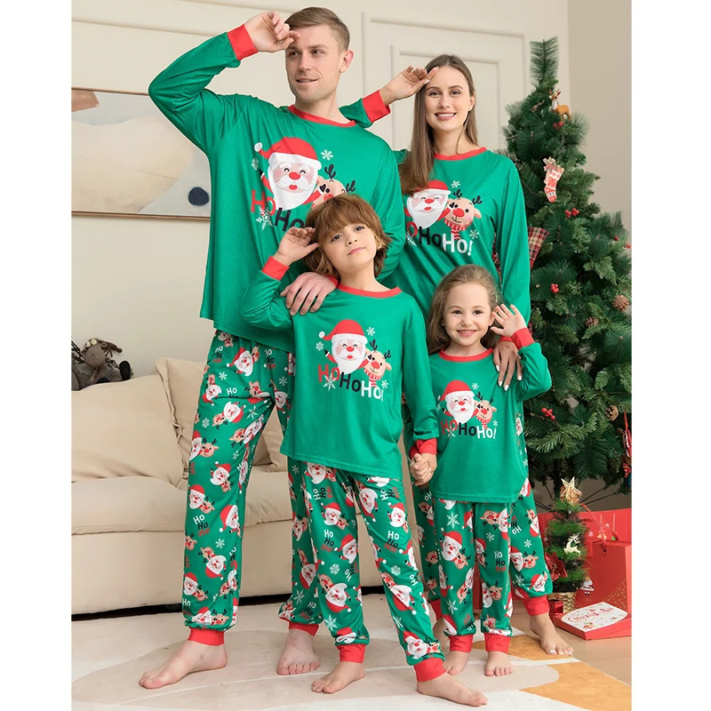 Family Matching Outfits Christmas Pajamas Set Xmas Outfit Adult Kids Women Pyjamas Clothes Mother And Daughter Father Son Sleepwear 231207