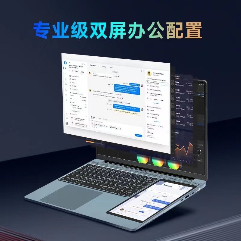 small 7inch dualscreen laptop ultrathin business office online class bingewatching essential artifact lightweight hd highend