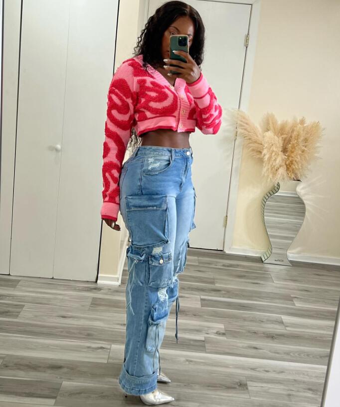 Women's Sweaters 2023 Autumn/Winter New Fashion Casual V-neck Slim Fit Women's Knitted Top