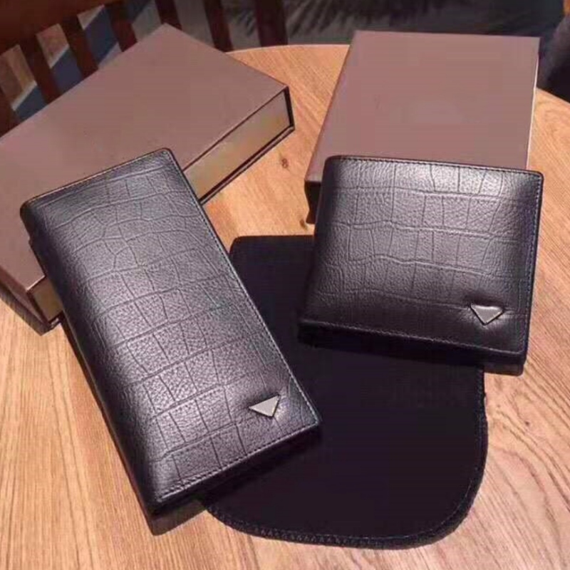 designer wallet mens wallets woman purse card holder Long Short purses holders luxury wristlets handbags clutch bags Cowhide Leather Triangle 5A 2023
