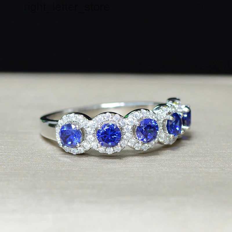 With Side Stones OEVAS 925 Sterling Silver Sparking High Carbon Diamond Created Moissanite Wedding Rings For Women Bride Band Party Jewelry YQ231209